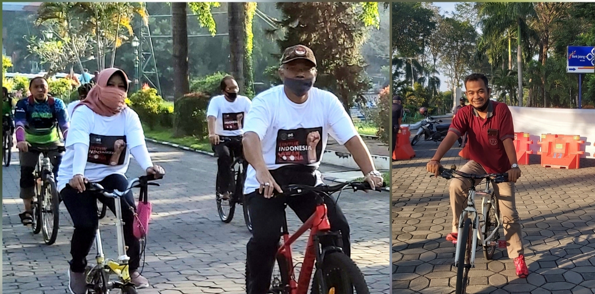 Partisipasi FEB UNS Di Hari Lingkungan Hidup, Bersepeda dan Berjalan Kaki