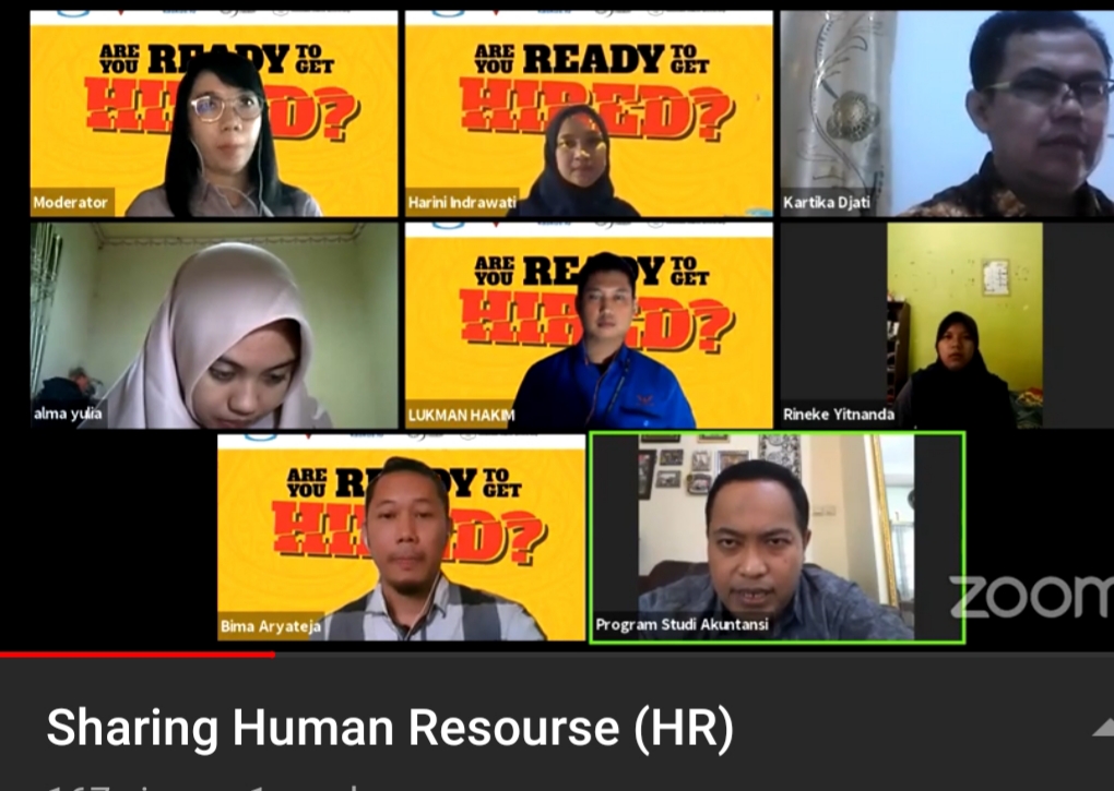 Tiga Narasumber Webinar Sharing Human Resource Beri Tips Kesiapan Bekerja