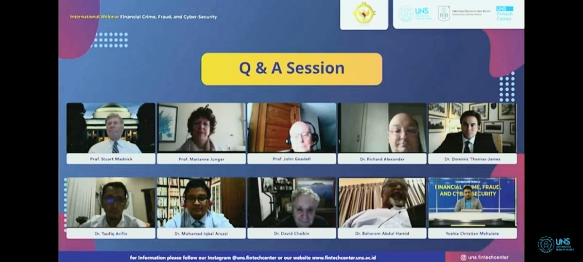 International Webinar Bahas Financial Crime, Fraud and Cybersecurity