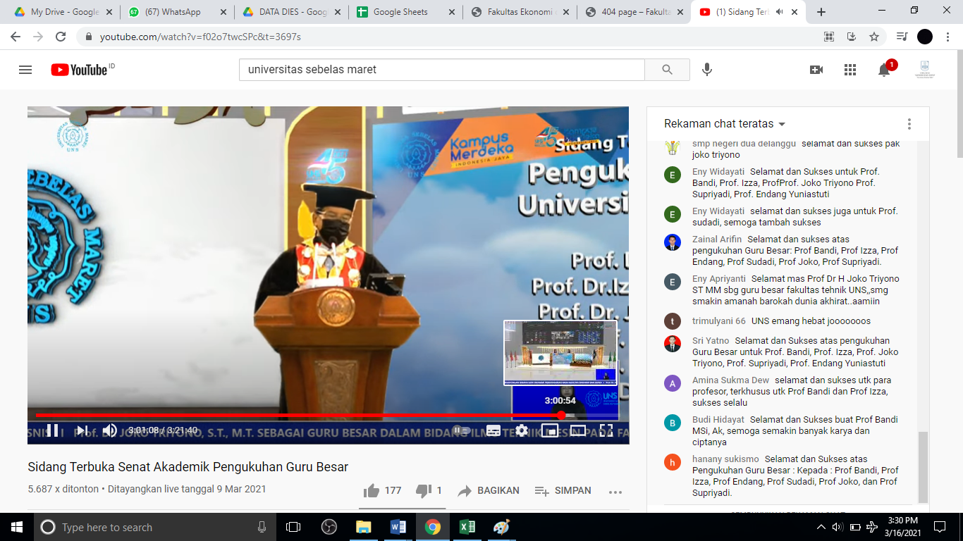 FEB Bertambah Dua Profesor Baru