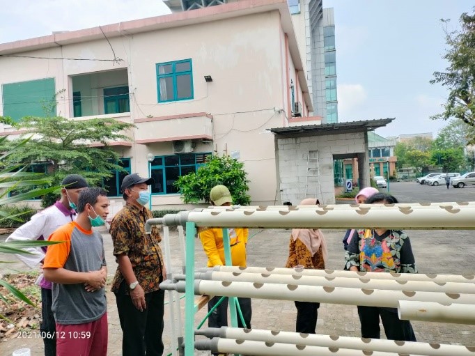 Riset Grup Ekonomi Kreatif FEB Latih Karyawan RSIS Yarsis Berwirausaha Hidroponik