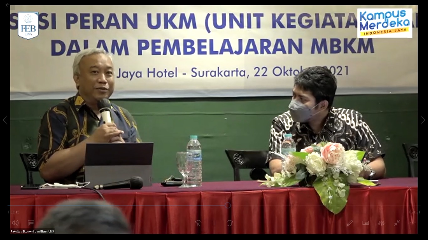 Hadirkan Dua Narasumber, Bidang Akrima FEB UNS Optimalkan Peran Unit Kegiatan Kemahasiswaan