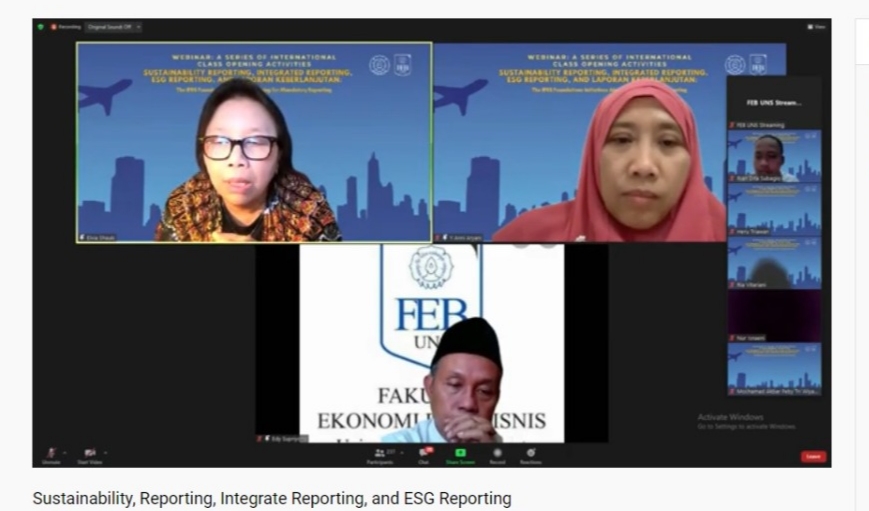 Prodi Akuntansi FEB UNS Adakan Webinar Series dalam rangka Pembukaan Kelas Internasional