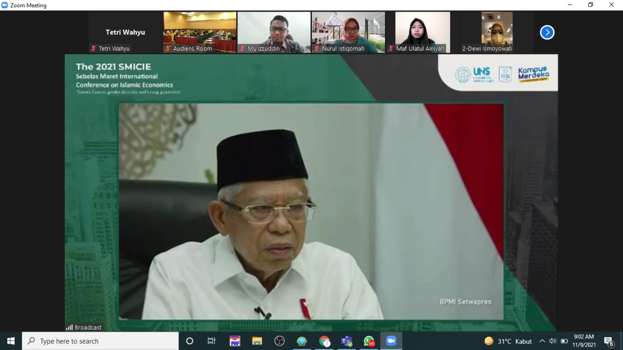 Wapres RI Dorong UNS Ciptakan Generasi Muda yang Unggul di Bidang Ekonomi dan Keuangan Syariah