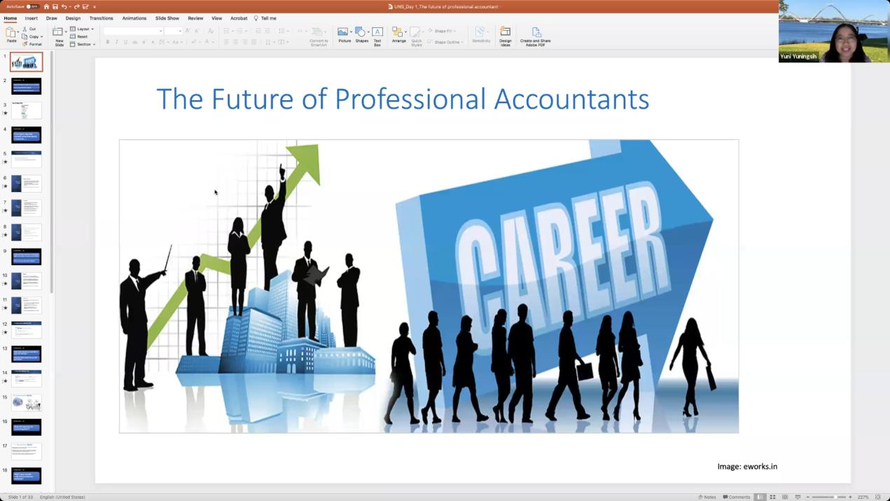 Accounting Study Program Inbound and Outbound Professor
