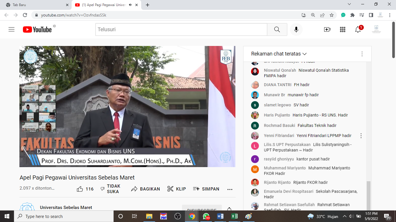 Dekan FEB: Kita Harus Dukung Gerakan Masuk ke Fase Knowledge Based Economy
