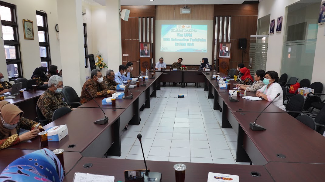 FEB UNS Menerima Kunjungan Tim Unit Penjaminan Mutu FEB Universitas Tadulako