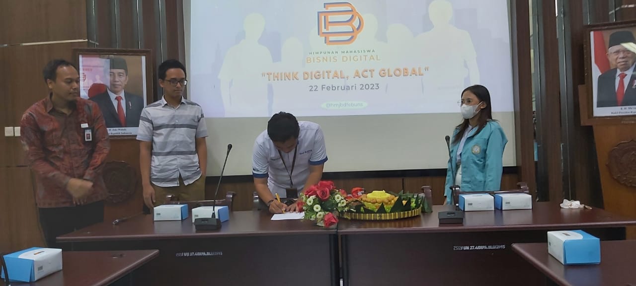 Himpunan Mahasiswa Bisnis Digital FEB UNS Diresmikan, Hadirkan 2 Narasumber