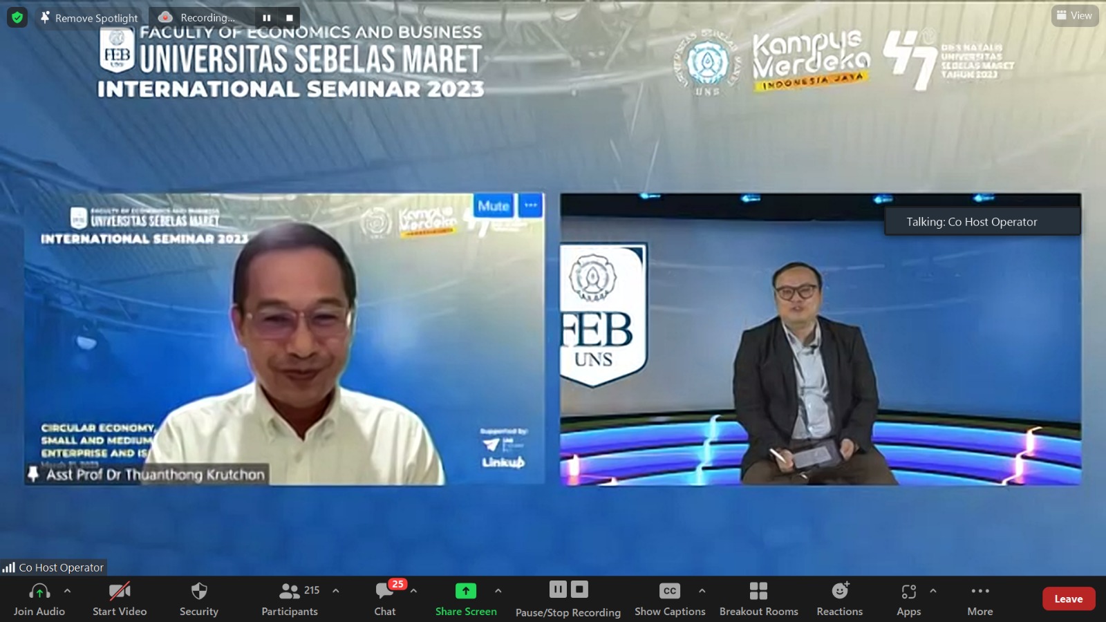 FEB UNS Sukses Gelar International Seminar 2023: A Lecture on Circular Economy, Small and Medium-Sized Enterprise and Islam