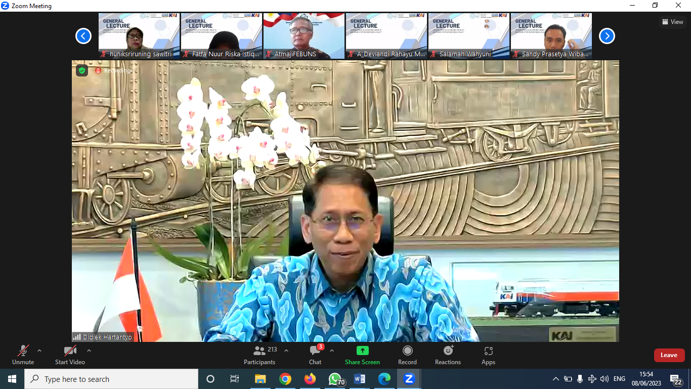 Lebih dari 200 Peserta Ikuti General Lecture Bertema Innovatif Leadership: Menuju KAI Baru untuk Indonesia