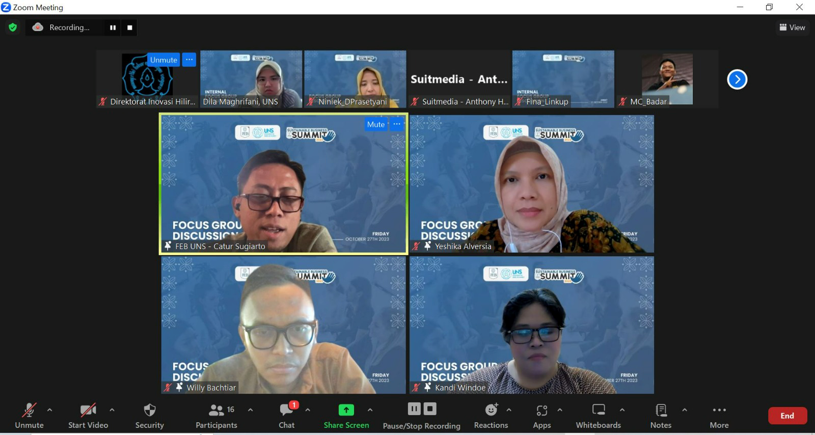 Focus Group Discussion FEB UNS Sukses Digelar, Bahas Strategi Fakultas Mencapai Reputasi Taraf Internasional