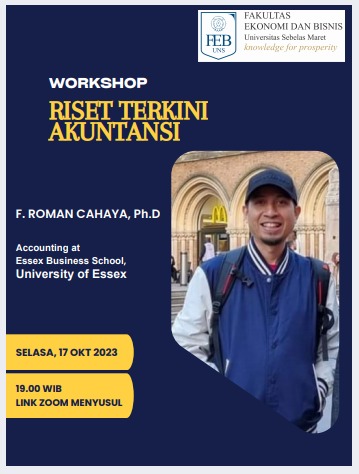 Dorong Publikasi Karya Ilmiah, PDIE Adakan Workshop Riset Akuntansi Terkini