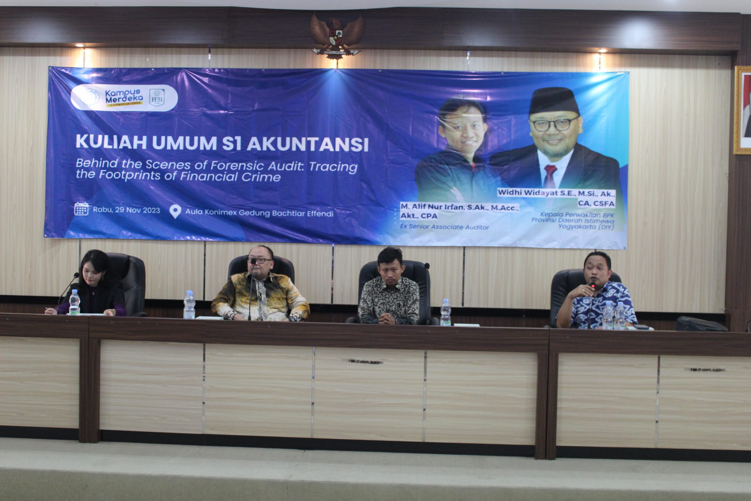 Prodi S1 Akuntansi Hadirkan Alumni pada Kuliah Umum bertema Behind the Scenes of Forensic Audit: Tracing the Footprints of Financial Crime Audit Investigatif