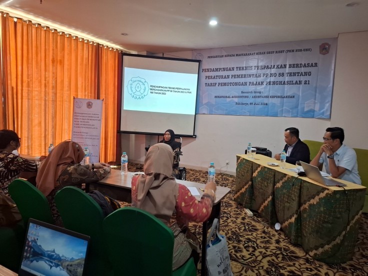 Grup Riset Akuntansi Keperilakuan UNS Beri Pendampingan Teknis Perpajakan di Kabupaten Karanganyar