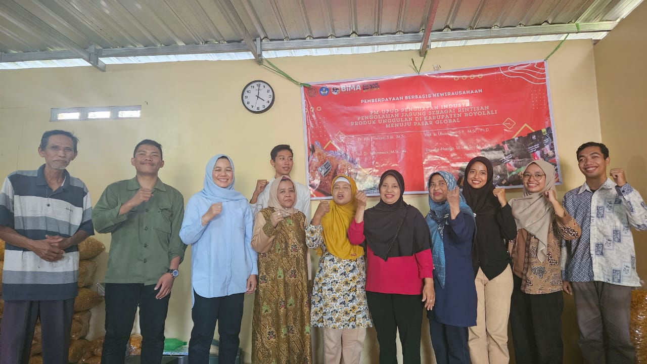 Tim Pengabdian Masyarakat UNS Dampingi Pelaku Usaha Pengolahan Jagung di Kabupaten Boyolali
