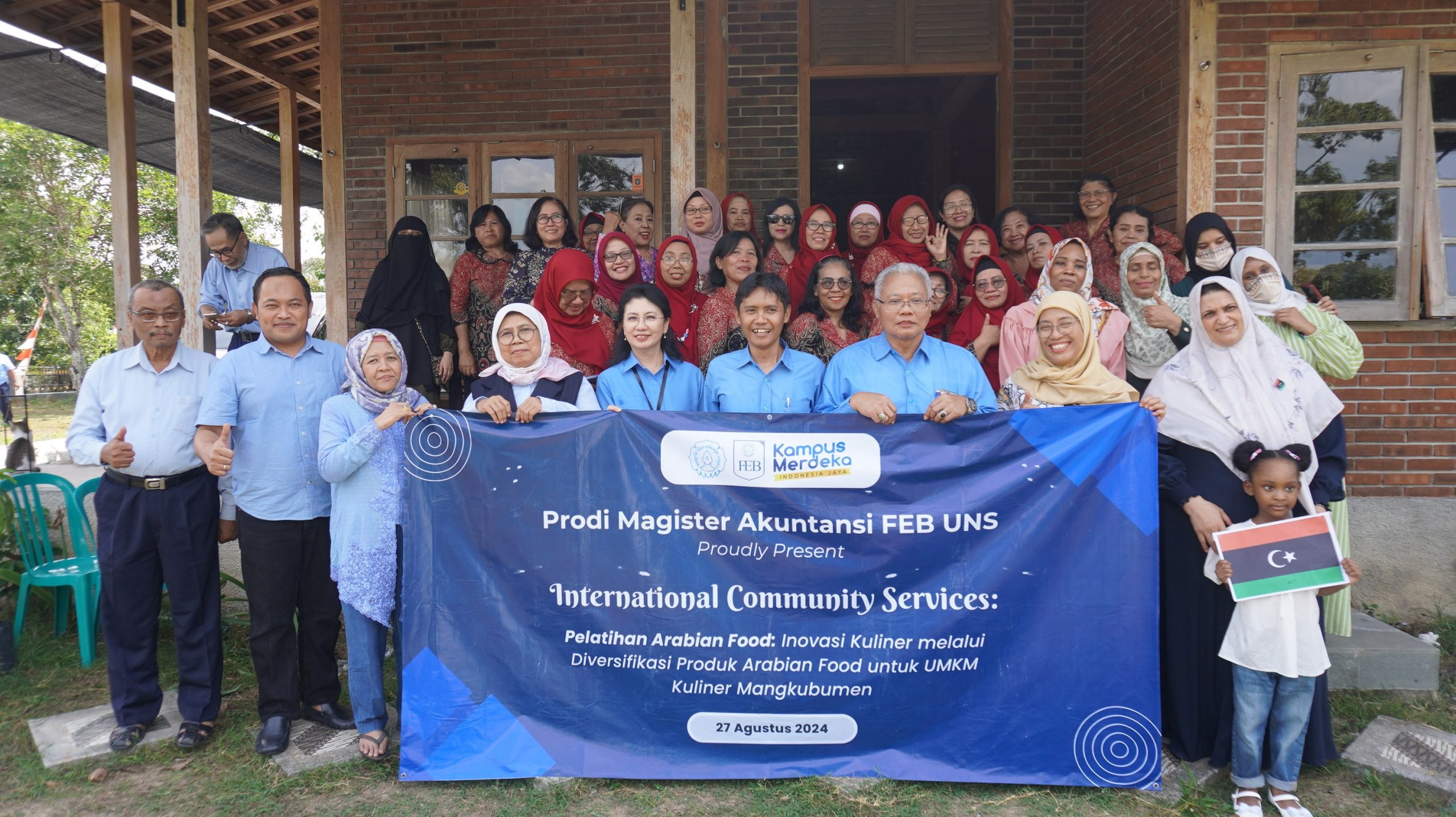 Gelar Pengabdian Masyarakat Internasional, MAKSI FEB UNS Hadirkan 3 Mahasiswa FEB Asal Libya