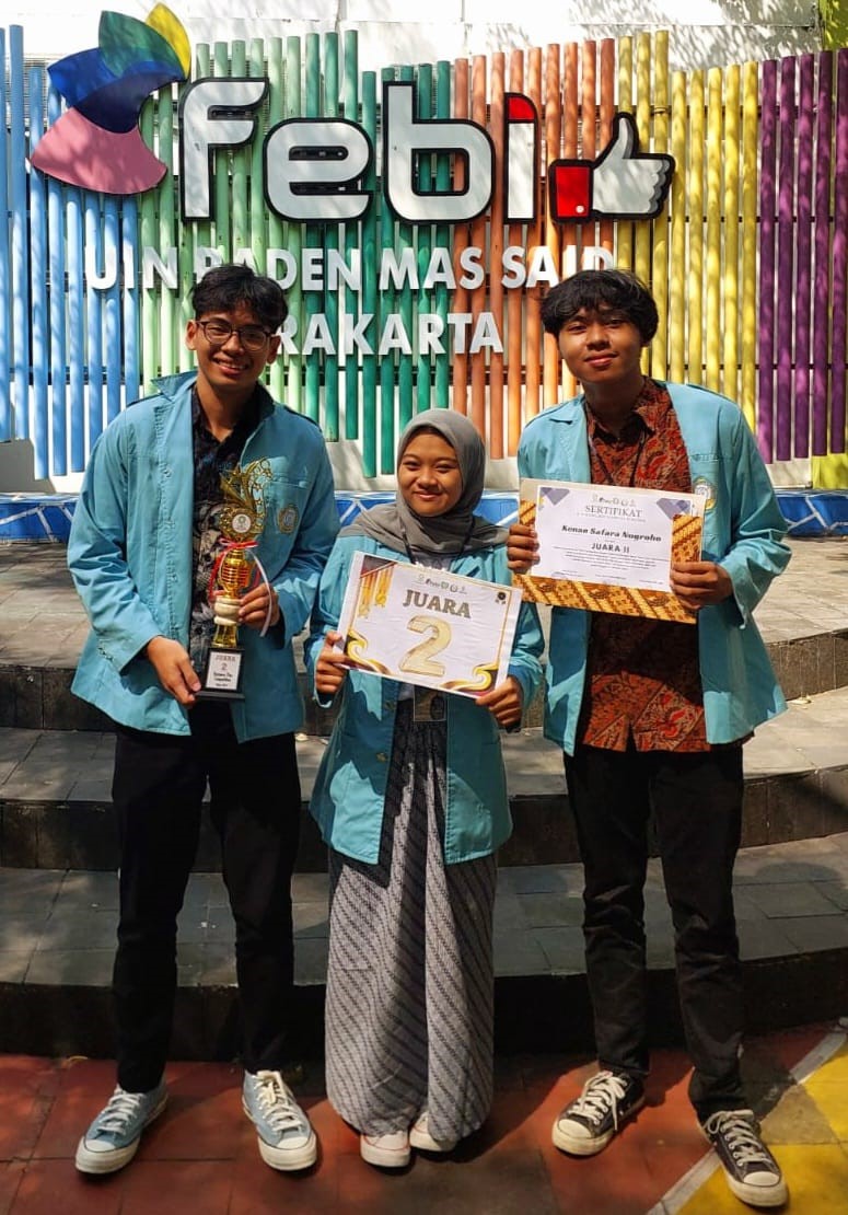 Tim Mahasiswa Bisnis Digital FEB UNS Juara 2 National Business Plan Competition 2024